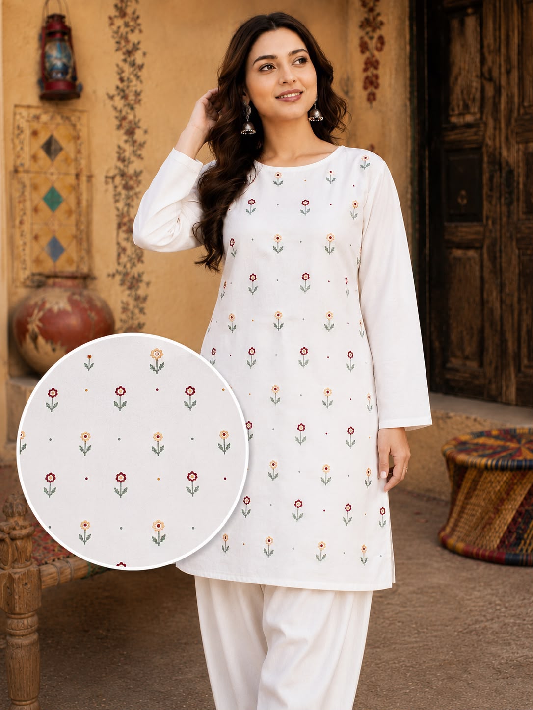 *Bareeze &nbsp;EMBROIDERED khaddar 2 PIECE*Bareeze Khaddar